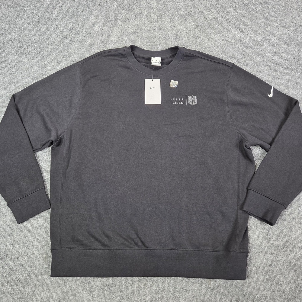 New XL Nike Golf Sweater Tour Club Fleece Sweatshirt Top Black FD9863 NFL Men